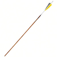Easton Carbon Legacy Shield Cut Yellow Feather Fletched Arrows (6 Pk) - Arrows Premade
