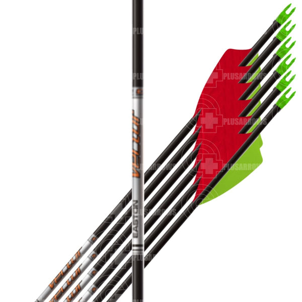 Easton Vector Feather Fletched Carbon Arrows (6 Pack) 1400 Premade