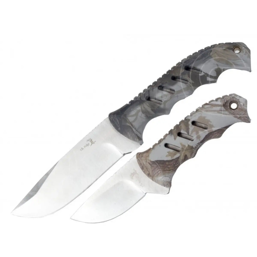 Elk Ridge 2 Piece Hunting Fixed Blade Knife Set With Sheath Er-532Ca Knives Saws And Sharpeners