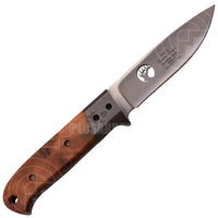 Elk Ridge Burlwood 8 Hunter Fixed Bladed Hunting Knife Er-553Br Knives Saws And Sharpeners
