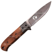 Elk Ridge Burlwood 8 Hunter Fixed Bladed Hunting Knife Er-553Br Knives Saws And Sharpeners