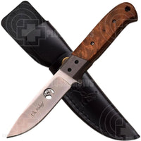 Elk Ridge Burlwood 8 Hunter Fixed Bladed Hunting Knife Er-553Br Knives Saws And Sharpeners
