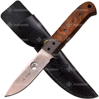 Elk Ridge Burlwood 8 Hunter Fixed Bladed Hunting Knife Er-553Br Knives Saws And Sharpeners
