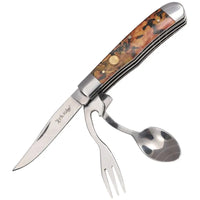 Elk Ridge Folding Pocket Knife Cutlery Set ER-439W - Resin - Folding Knife

