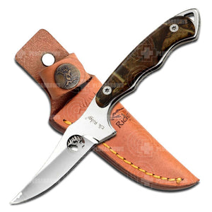 Elk Ridge Full Tang Hunter Fixed Blade Knife With Laser Cut - Camo Er-059Ca Knives Saws And