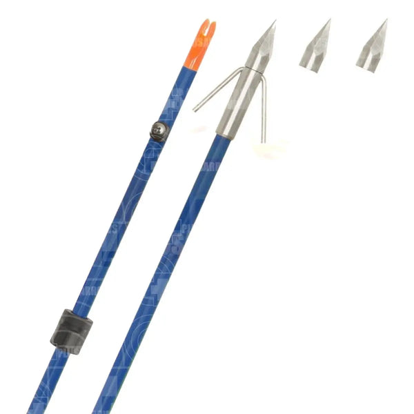 Fin Finder Raider Pro Bow Fishing Blue Arrow With Bighead Point