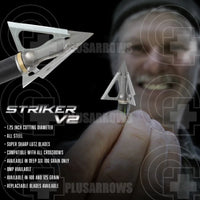 G5 Striker V2 Fixed Blade Broad Head (3 Pack) Heads & Small Game Points
