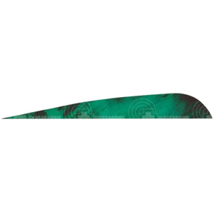 Gateway 3.0 Tre Colour Right Wing Feathers Green / 36 Pack Vanes And