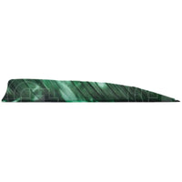 Gateway 4.0 Tre Colour Shield Cut Feathers Green / 12 Pack Vanes And
