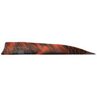 Gateway 4.0 Tre Colour Shield Cut Feathers Orange / 12 Pack Vanes And
