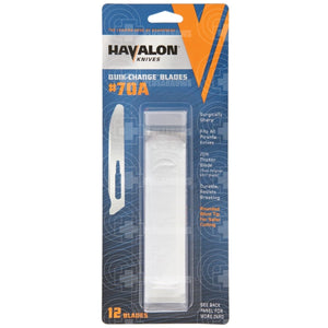 Havalon Piranta Replacement Blades #70A - 12 Pack Knives Saws And Sharpeners