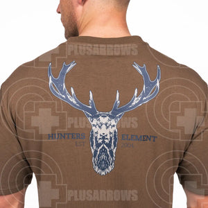 Hunters Element Alpha Stag Tee Xl / Light Marle Shirts