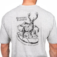 Hunters Element Roar Tee Xl / Grey Marle Shirts
