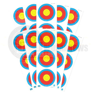 JVD 3 x 20cm Spot Vertical Compound Target Face - Plusarrows Archery Hunting Outdoors