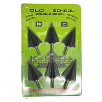 Kayuga Old School Double Bevel Broadheads (6 Pack) 200 Grain Broadhead
