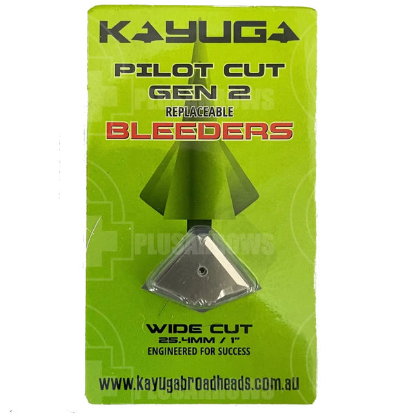 Kayuga Pilot Cut Gen 2 Replaceable Bleeders(8 Pack) Broadhead