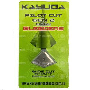 Kayuga Pilot Cut Gen 2 Replaceable Bleeders(8 Pack) Broadhead