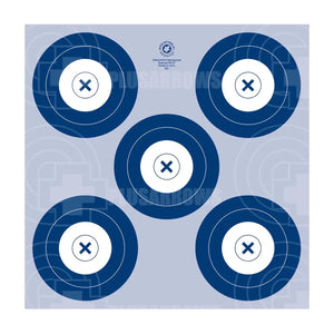 Maple Leaf 20cm Reduced IFAA/NFAA Indoor Target Face 25pk Five Spot Targets