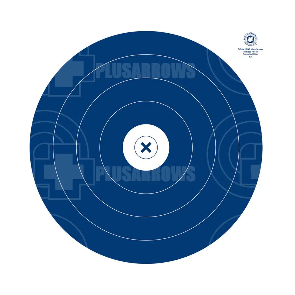 Maple Leaf 20cm Reduced IFAA/NFAA Indoor Target Face 25pk Single Spot Targets