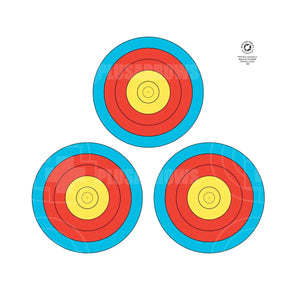 Maple Leaf 20cm Reduced IFAA/NFAA Indoor Target Face 25pk Targets