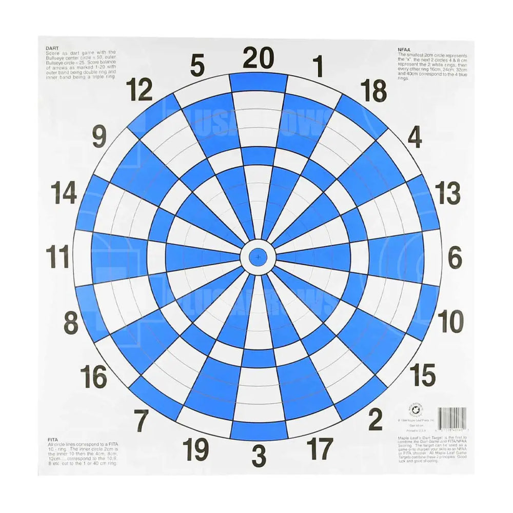 Maple Leaf Dart 40cm Target Faces Targets