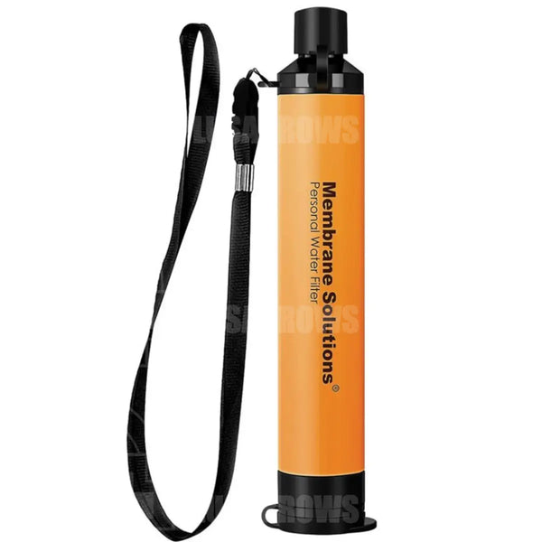 Membrane Solutions Water Filter Straw Orange