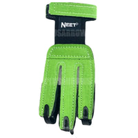 Neet Neon Colour Youth Shooting Glove Green Finger Tabs & Gloves
