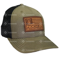 Nock On Snapback Cap On Full Grain Hats And Caps