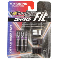 Nockturnal Universal Fit Strobing Lighted Nock (3Pk) Blue/red Nocks
