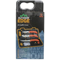Outdoor Edge Wild Lite Butcher 6 Piece Kit Knives Saws And Sharpeners
