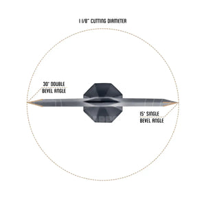 Ozcut Elite Series 2 Blade Broad Head (3 Pack) Broad Heads & Small Game Points