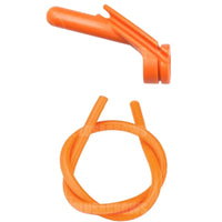 Pine Ridge Archery Coloured Nitro Self Aligning Peep Sight 3/16 / Orange & Kisser Button
