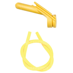 Pine Ridge Archery Coloured Nitro Self Aligning Peep Sight 3/16 / Yellow & Kisser Button