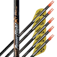 Powerflight Bully Vane Fletched Carbon Arrows (6 Pk) Arrows Premade