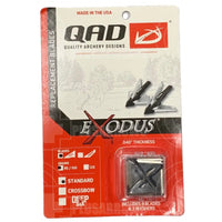 Qad Exodus Swept Replacement Blades (9 Pack) Broad Heads & Small Game Points
