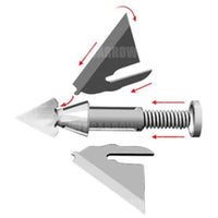 Qad Exodus Swept Replacement Blades (9 Pack) Broad Heads & Small Game Points
