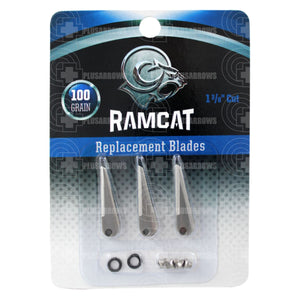 Ramcat Hydroshock Fixed Blade Broadhead Replacement Blades 100 Broad Heads & Small Game Points