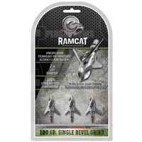 Ramcat Single Bevel Grind Pivoting Broadhead (3 Pack) Broad Heads & Small Game Points
