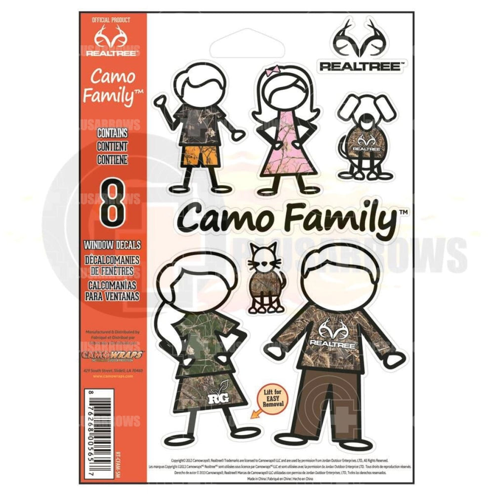 Realtree Camo Family Decal Sticker (8 Piece)