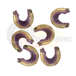 Saunders Brass Noc Set (25 Pack) Purple Nock