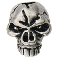 Schmuckatelli Co Sculptured Beads Emerson Skull Bead Pewter
