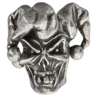 Schmuckatelli Co Sculptured Beads Jester Skull Bead Pewter
