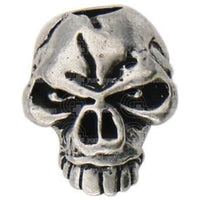 Schmuckatelli Co Sculptured Beads Emerson Skull Bead Pewter
