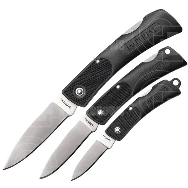 Imperial Three Piece Lockback Combo Knives Saws And Sharpeners