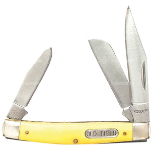 Schrade Old Timer Middleman Multi Bladed Pocket Knife Knives Saws And Sharpeners