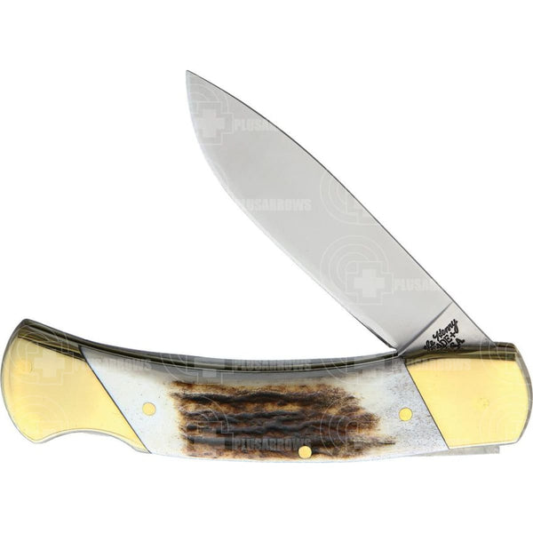 Schrade Stag 5” Lockback Pocket Knife (Sch6) Knives Saws And Sharpeners