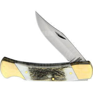 Schrade Stag 5” Lockback Pocket Knife (Sch7) Knives Saws And Sharpeners