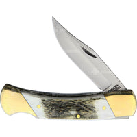 Schrade Stag 5” Lockback Pocket Knife (Sch7) Knives Saws And Sharpeners
