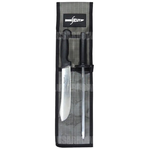 Sicut Butchers Knife Pack (2 Piece) Black Knives Saws And Sharpeners