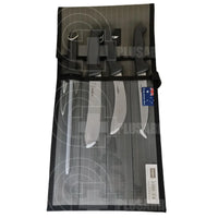 Sicut Butchers Knife Pack (5 Piece) Black Knives Saws And Sharpeners
